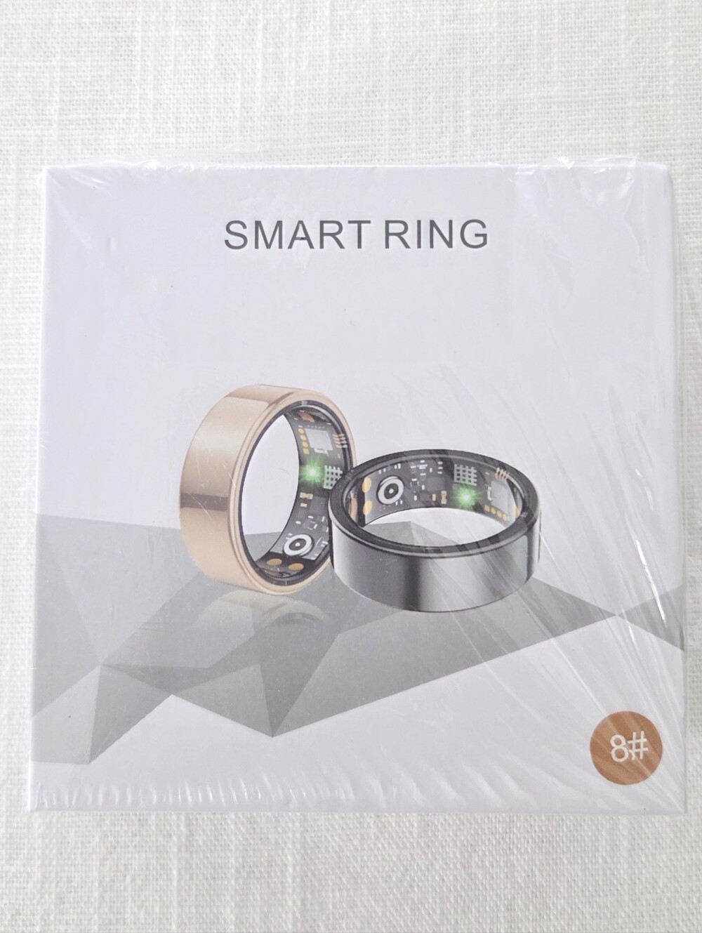 Rewsx Smart Ring Fitness & Health Tracker - Rose Gold Women Size 8